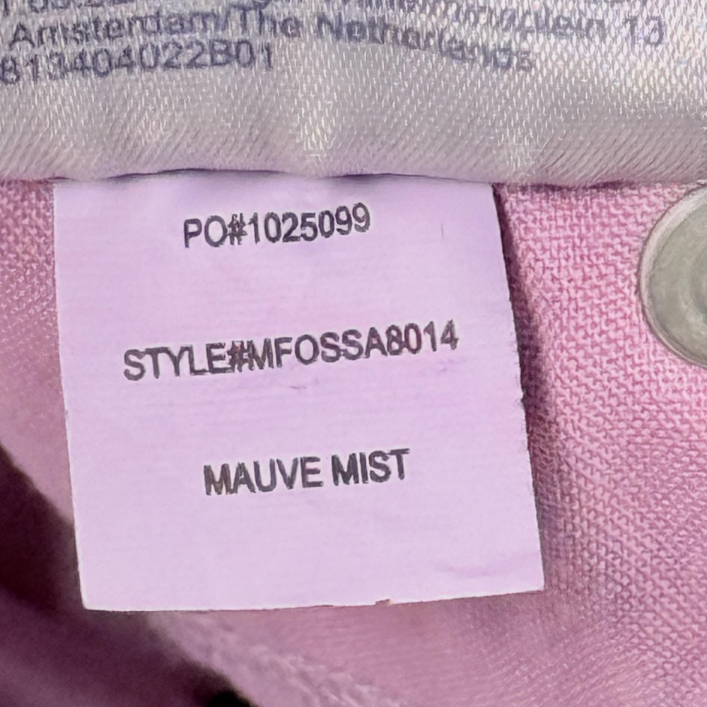 NYDJ Sheri Slim Jeans Denim Womens 4 Mauve Mist Purple Ankle Raw Hem Stretch - Picture 7 of 14